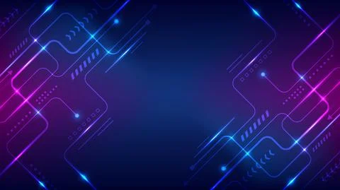 Abstract technology connection data concept circuit lines board with nodes an Illustrazione stock