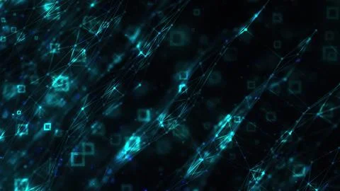 Abstract technology connection dots Stock Illustration