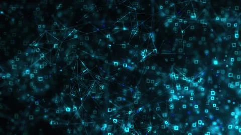 Abstract technology connection dots Stock Illustration