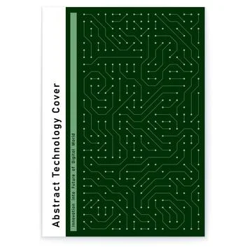 Abstract Technology Cover Circuit Design Pattern with modern technological 스톡 일러스트
