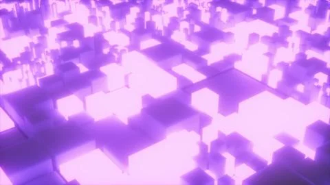 Abstract technology with cubes and emission 스톡 일러스트