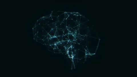 Abstract Technology Cyber Brain Plexus Patterns Background Fx Stock Footage 237997757