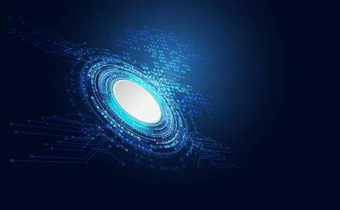 Abstract technology cyber security privacy information network concept padloc Illustration