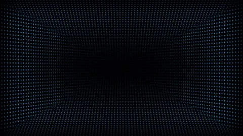 Abstract technology dark background. Moving dots and grid background Stock Footage 296041729