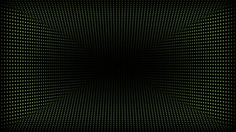 Abstract technology dark background. Moving dots and grid background Stock Footage 296041751