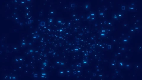 Abstract technology data Blockchain technology cyberspace background Video stock 293531741