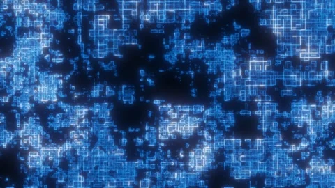 Abstract technology Data processing modern information backdrop square screen Stock Footage 243005930