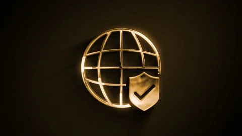 Abstract Technology Data Security Icon Reveal Animation Stock Footage 141063664