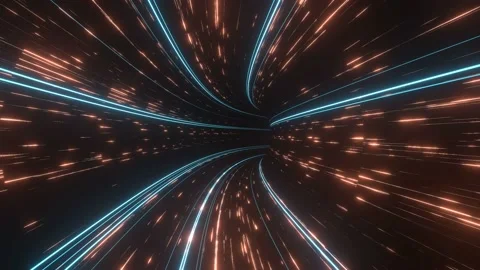 Abstract technology data tunnel. Seamless loop Stock Footage 132106292