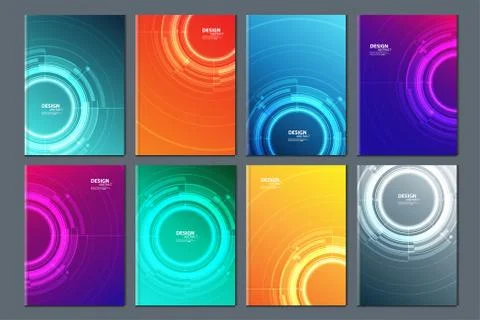 Abstract technology data visualization background. network futuristic wirefra Stock Illustration