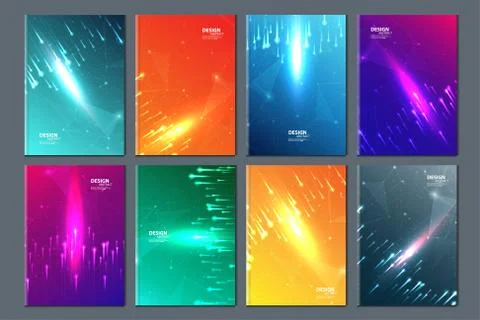 Abstract technology data visualization background. network futuristic wirefra Stock Illustration