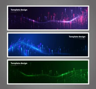 Abstract technology data visualization background. network futuristic wirefra Stock Illustration
