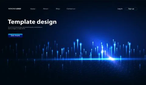 Abstract technology data visualization background. network futuristic wirefra Illustrazione stock