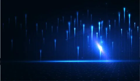 Abstract technology data visualization background. network futuristic wirefra Illustrazione stock