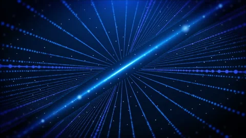 Abstract technology digital blue connection line 4K footage background. Stock Footage 220729982