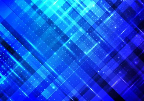 Abstract technology digital futuristic different neon glowing dots particles Stock Illustration