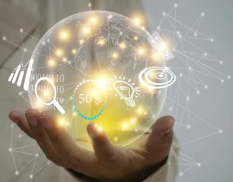 Abstract technology, digital Network and data concept Stock Photos