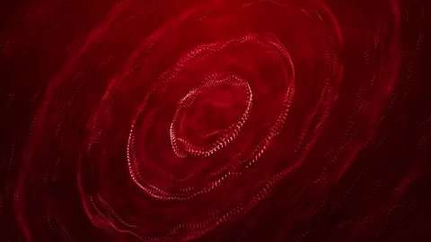 Abstract technology digital particles dots flow red background Stock Footage 274420466
