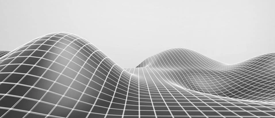 Abstract technology digital wave on background in Black and connection Concept Stock Illustration