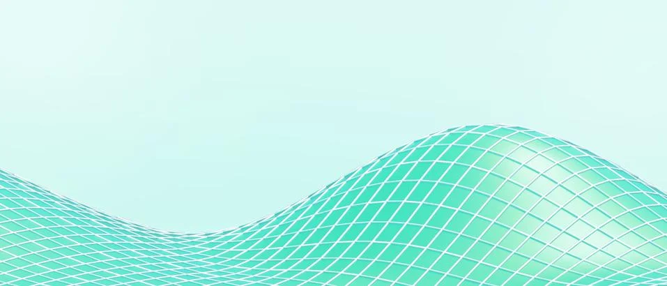 Abstract technology digital wave on background in green concept and connection Stock Illustration