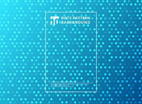 Abstract technology dots pattern on blue background. イラスト素材