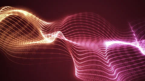 Abstract technology dotted wave background Stock Footage 171407562