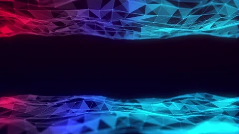 Abstract technology double wave of particles. 動画素材 229116758