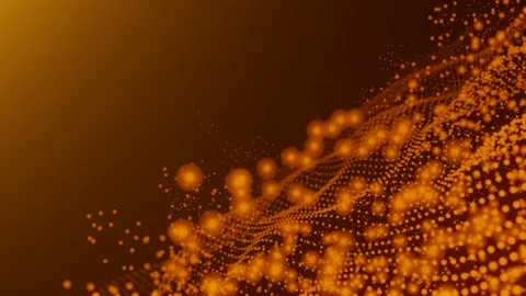 Abstract technology dynamic background. Many dots in motion.  Modern backdrop. Stock Footage 171669803