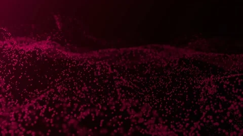 Abstract technology dynamic background. Many dots in motion.  Modern backdrop. Stock Footage 229118491