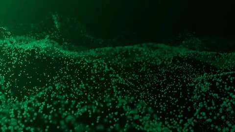 Abstract technology dynamic background. Many dots in motion.  Modern backdrop. Stock Footage 229118496