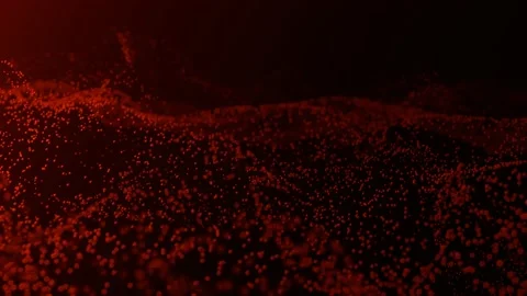 Abstract technology dynamic background. Many dots in motion.  Modern backdrop. Stock Footage 229118510