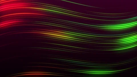 Abstract Technology Dynamic Motion Red Colorful Glowing Light Trails Wave Lines Stock Footage 155382665