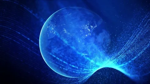 Abstract technology earth background Stock Footage 81523466