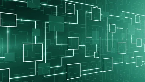 Abstract technology electronic circuit background LOOP green Stock Footage 71278303