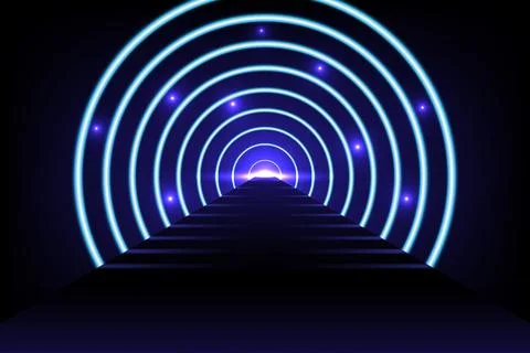 Abstract technology fiber optic cable network speed line, Big data Stock Illustration