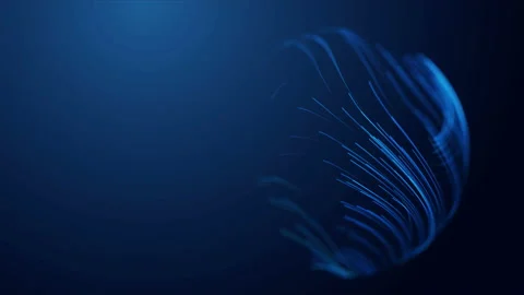 Abstract technology flow big data seamless loop. Digital data flow transfer Stock Footage 157592755