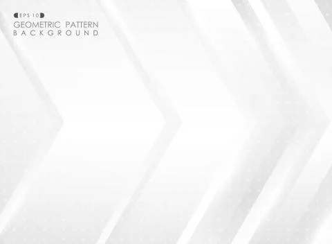 Abstract of technology futuristic arrow gradient gray pattern background. Stock Illustration