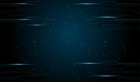 The abstract technology futuristic background design with glowing blue circ.. Stock Illustration
