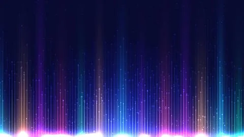 Abstract technology futuristic big data visualization concept neon lighting e 스톡 일러스트