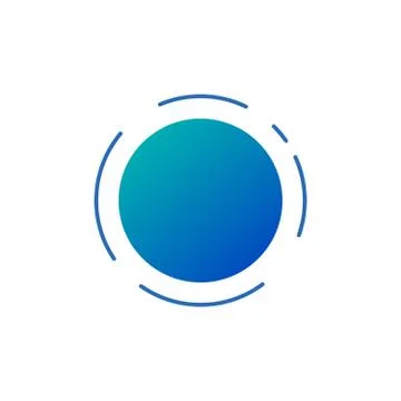 Abstract technology futuristic circle. vector illustration isolated on white Stock Illustration