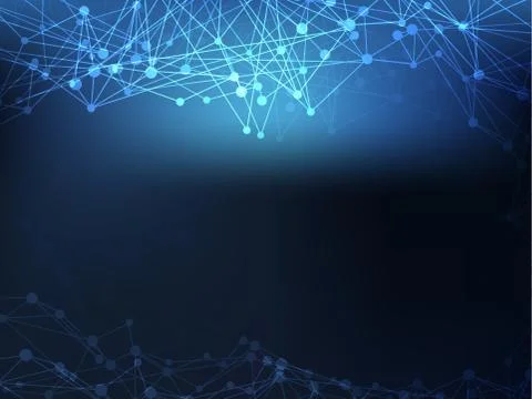 Abstract technology futuristic concept linear,polygonal dark blue color Иллюстрация