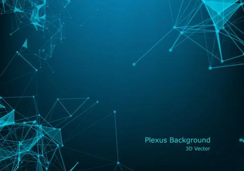 Abstract technology futuristic network. computer geometric digital connection Stock Illustration