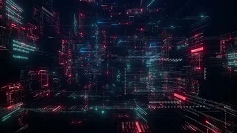 Abstract Technology Futuristic Sci-Fi Background Видео 147059273