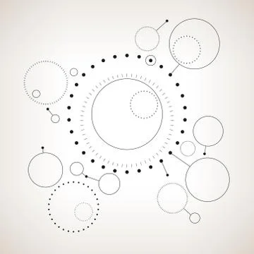 Abstract technology geometric background Stock Illustration