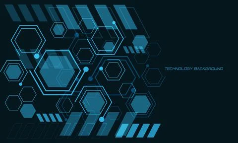 Abstract technology geometric blue line with blank space design modern future Stock Illustration