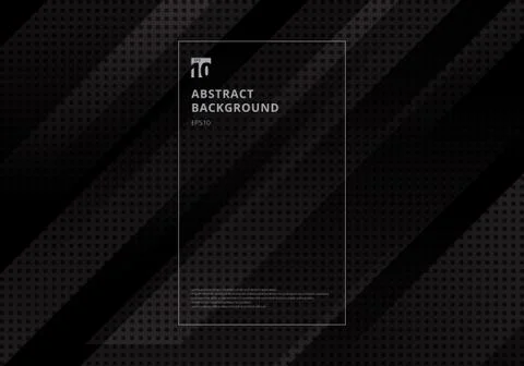 Abstract technology geometric diagonal with squares pattern texture black bac Stockillustratie