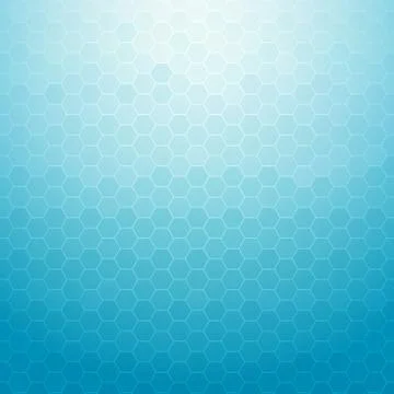 Abstract technology geometric hexagon blue background for designs Stock Illustration