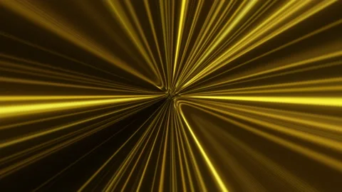 Abstract technology geometric line moving. Futuristic digital gold color back Stock Footage 135296394