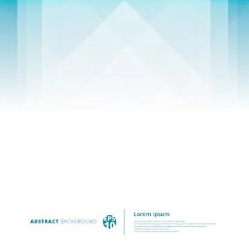 Abstract technology geometric overlap light blue background with copy space. Stock Illustration