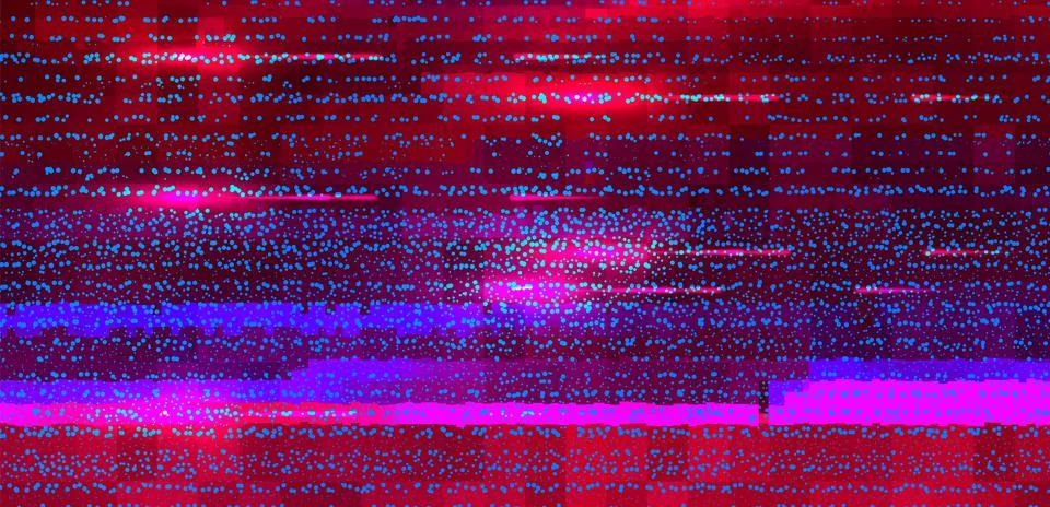 Abstract technology glitch vector backgroud. Synthwave, vaporwave Stock Illustration